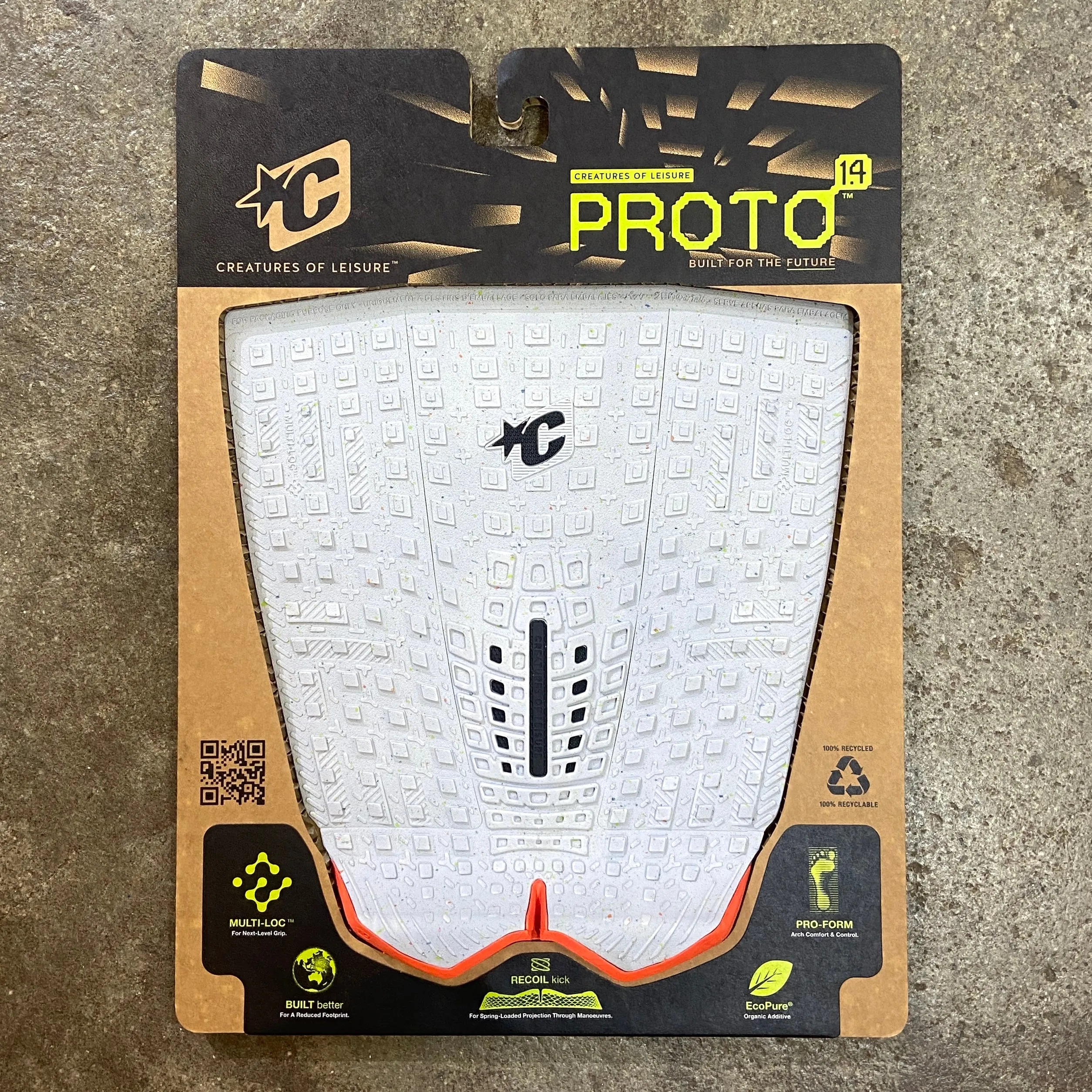 CREATURES OF LEISURE   PROTO™1.4  ECO PLATINUM SPECKLE FLURO RED