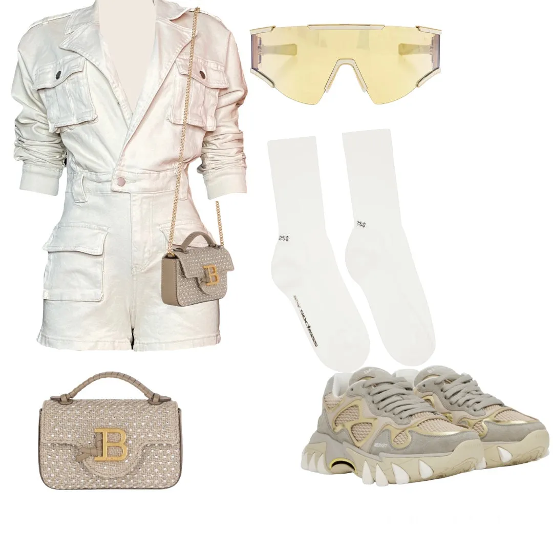 Curvy Jodi Cargo Romper