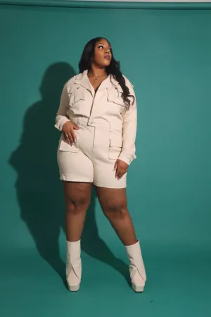 Curvy Jodi Cargo Romper