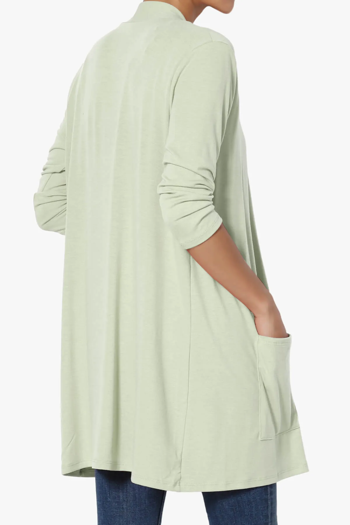 Daday Slouchy Pocket 3/4 Sleeve Cardigan PLUS