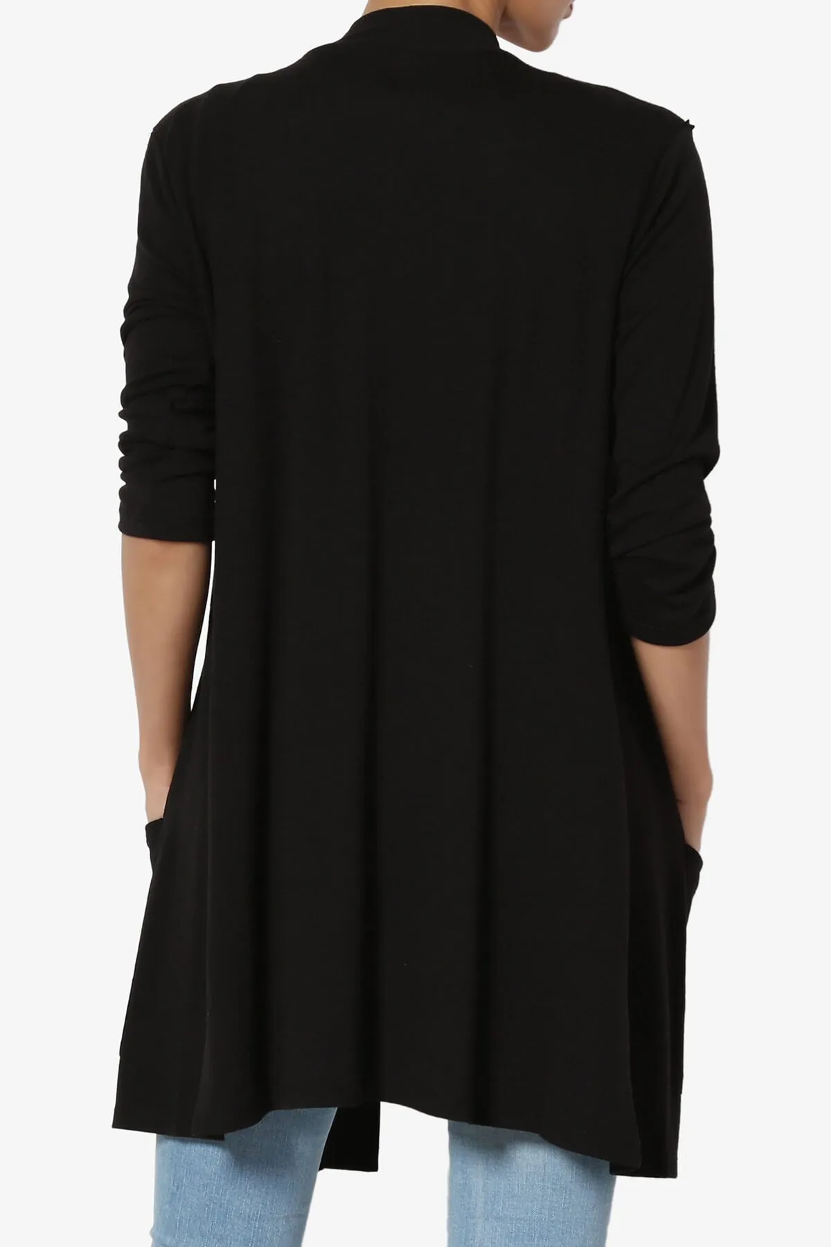 Daday Slouchy Pocket 3/4 Sleeve Cardigan PLUS