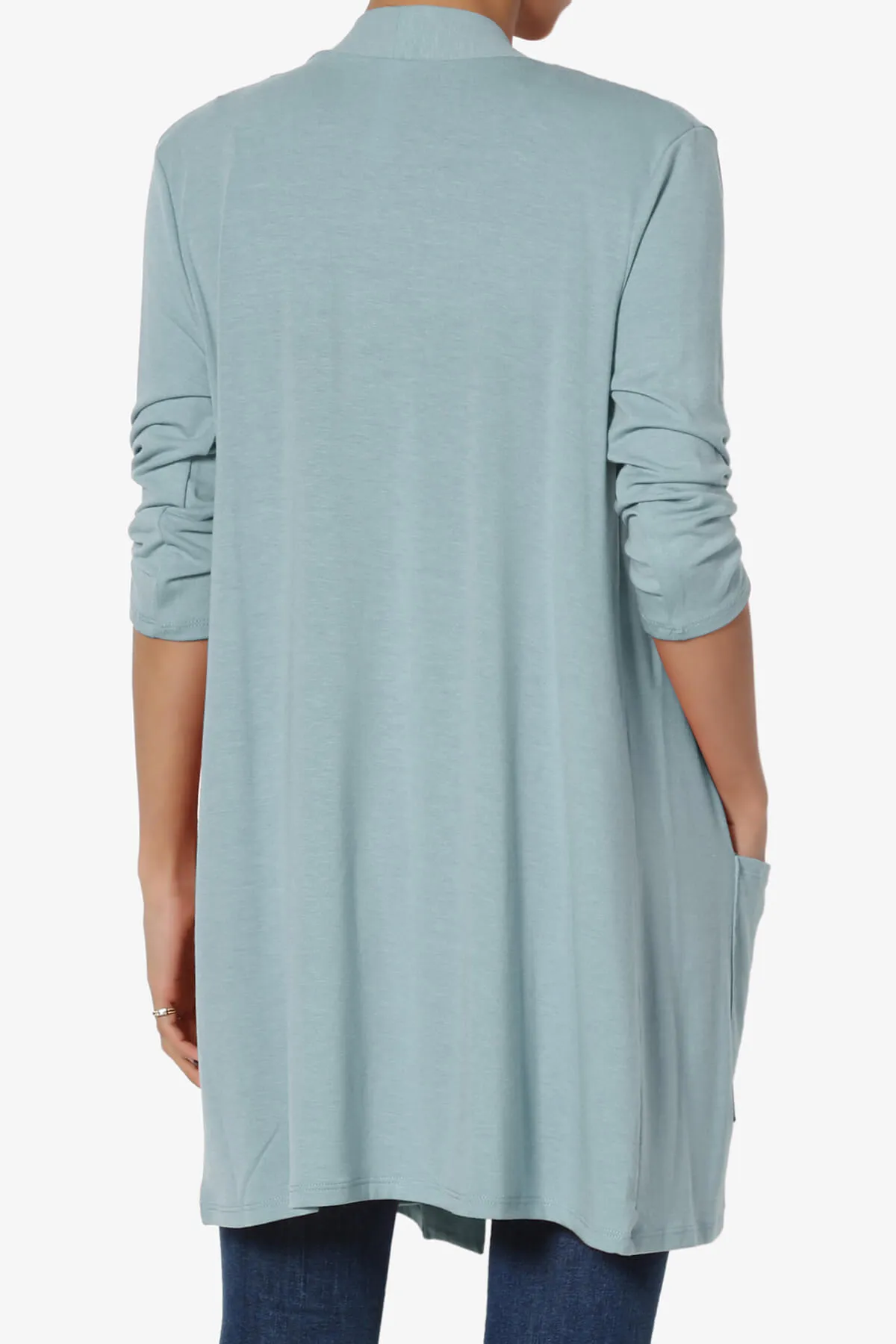 Daday Slouchy Pocket 3/4 Sleeve Cardigan PLUS