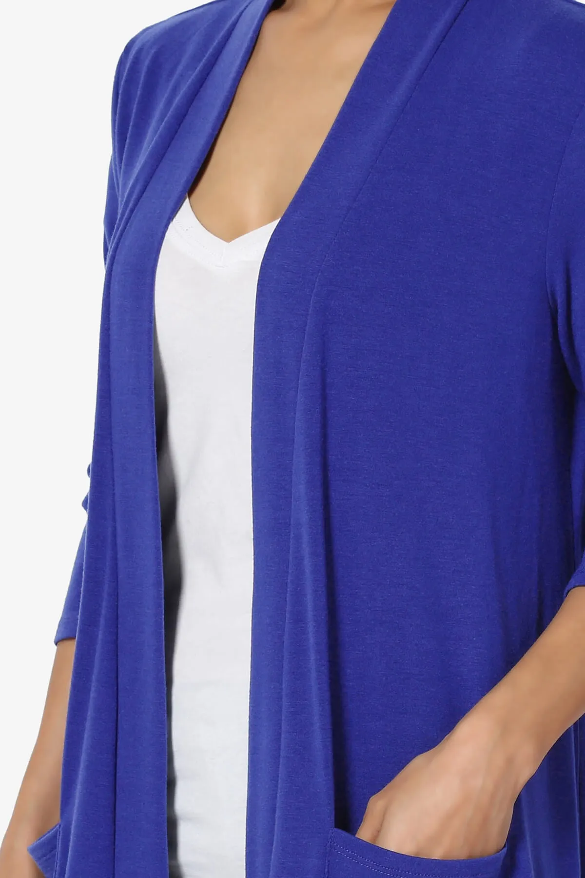 Daday Slouchy Pocket 3/4 Sleeve Cardigan PLUS