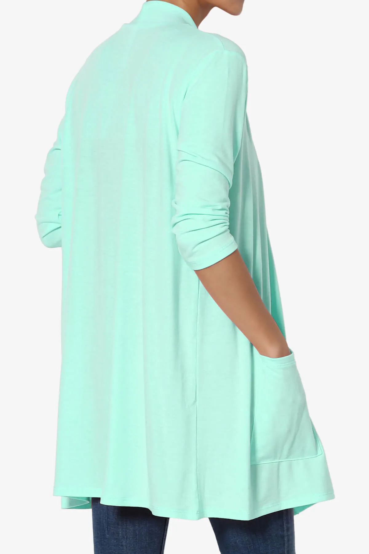 Daday Slouchy Pocket 3/4 Sleeve Cardigan PLUS