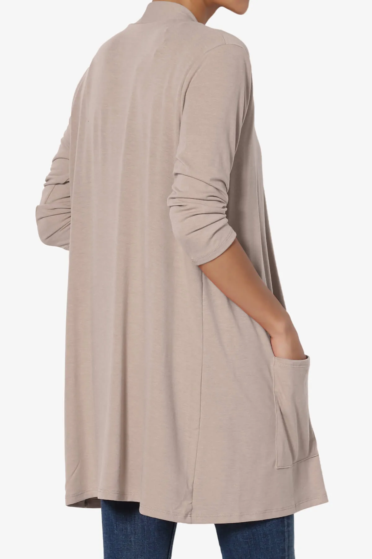 Daday Slouchy Pocket 3/4 Sleeve Cardigan PLUS