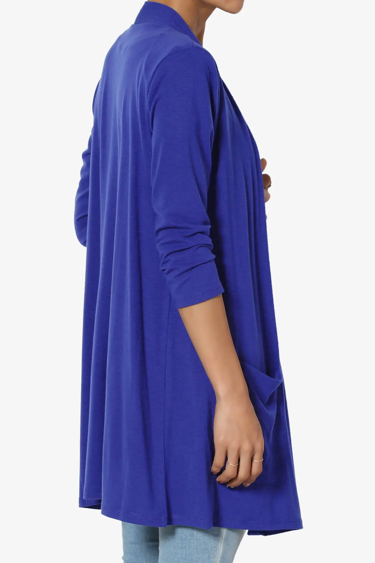 Daday Slouchy Pocket 3/4 Sleeve Cardigan PLUS