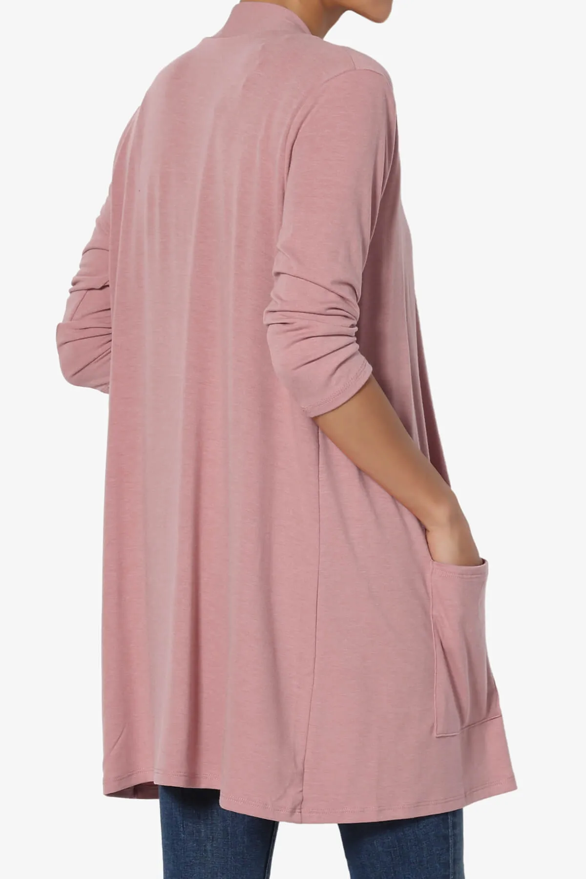 Daday Slouchy Pocket 3/4 Sleeve Cardigan PLUS
