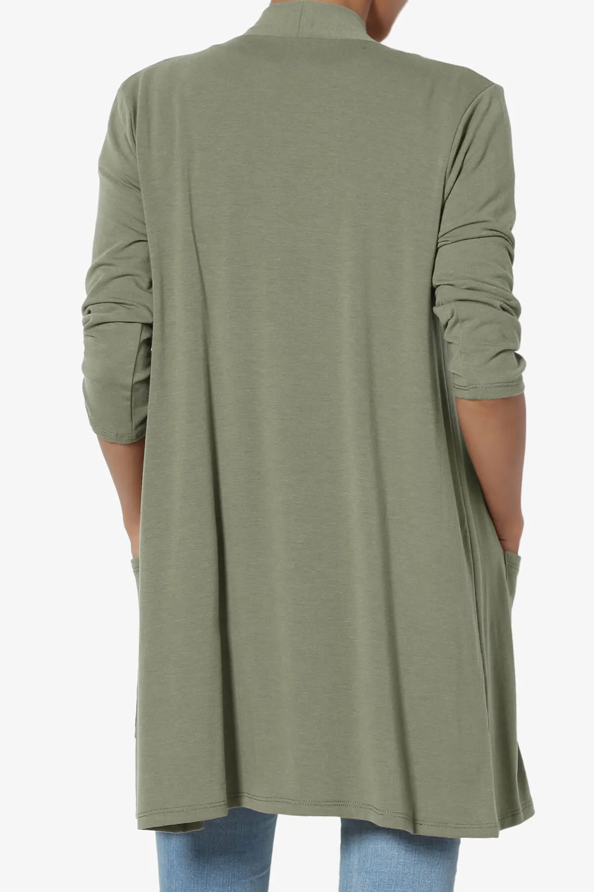 Daday Slouchy Pocket 3/4 Sleeve Cardigan PLUS