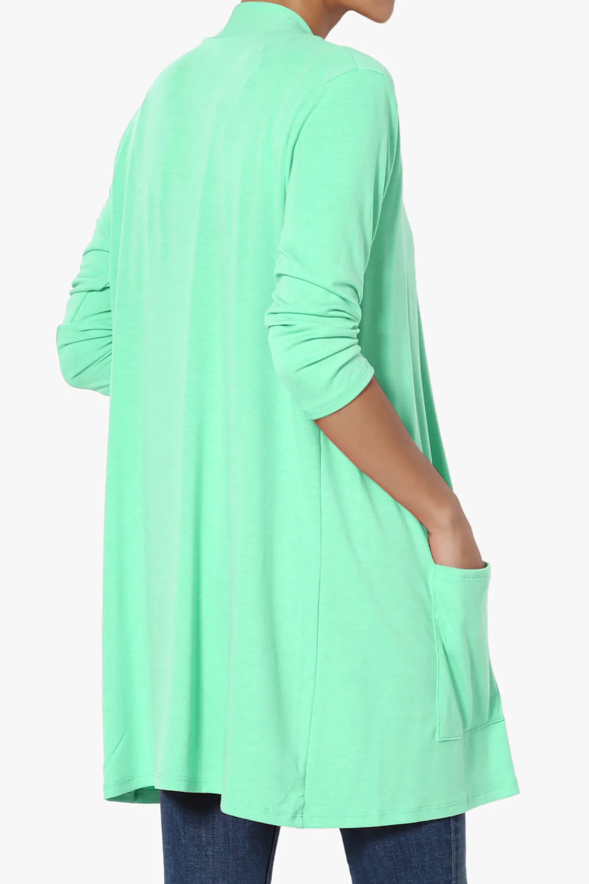 Daday Slouchy Pocket 3/4 Sleeve Cardigan PLUS