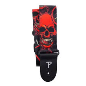 Devil Skulls Polyester Guitar Strap
