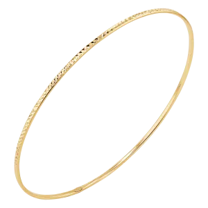 Diamond Cut Wire Bangle