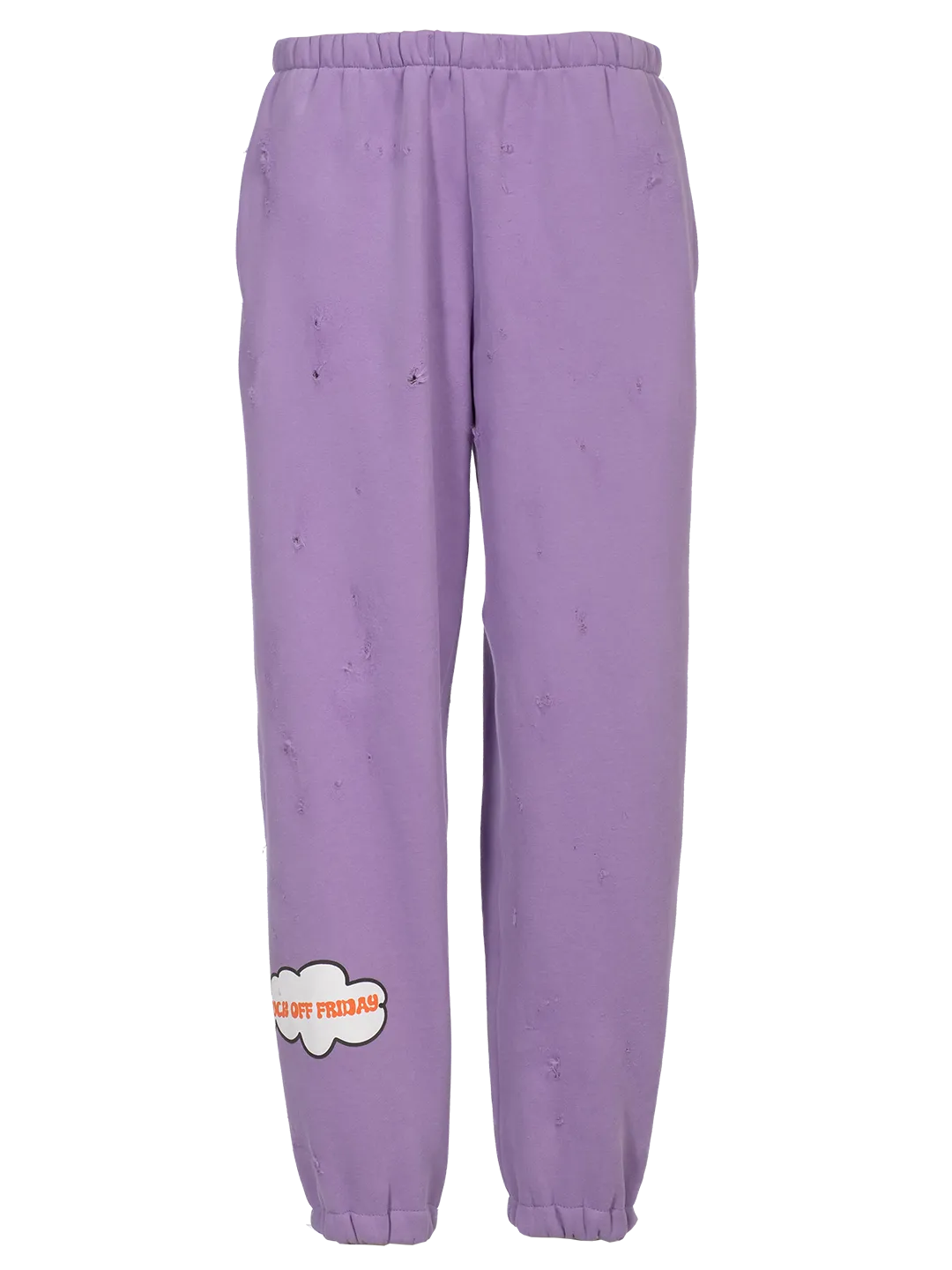 Distressed 'F*ck Off Friday' Jogging Pants