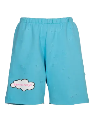 Distressed 'F*ck Off Sunday' Jogging Shorts