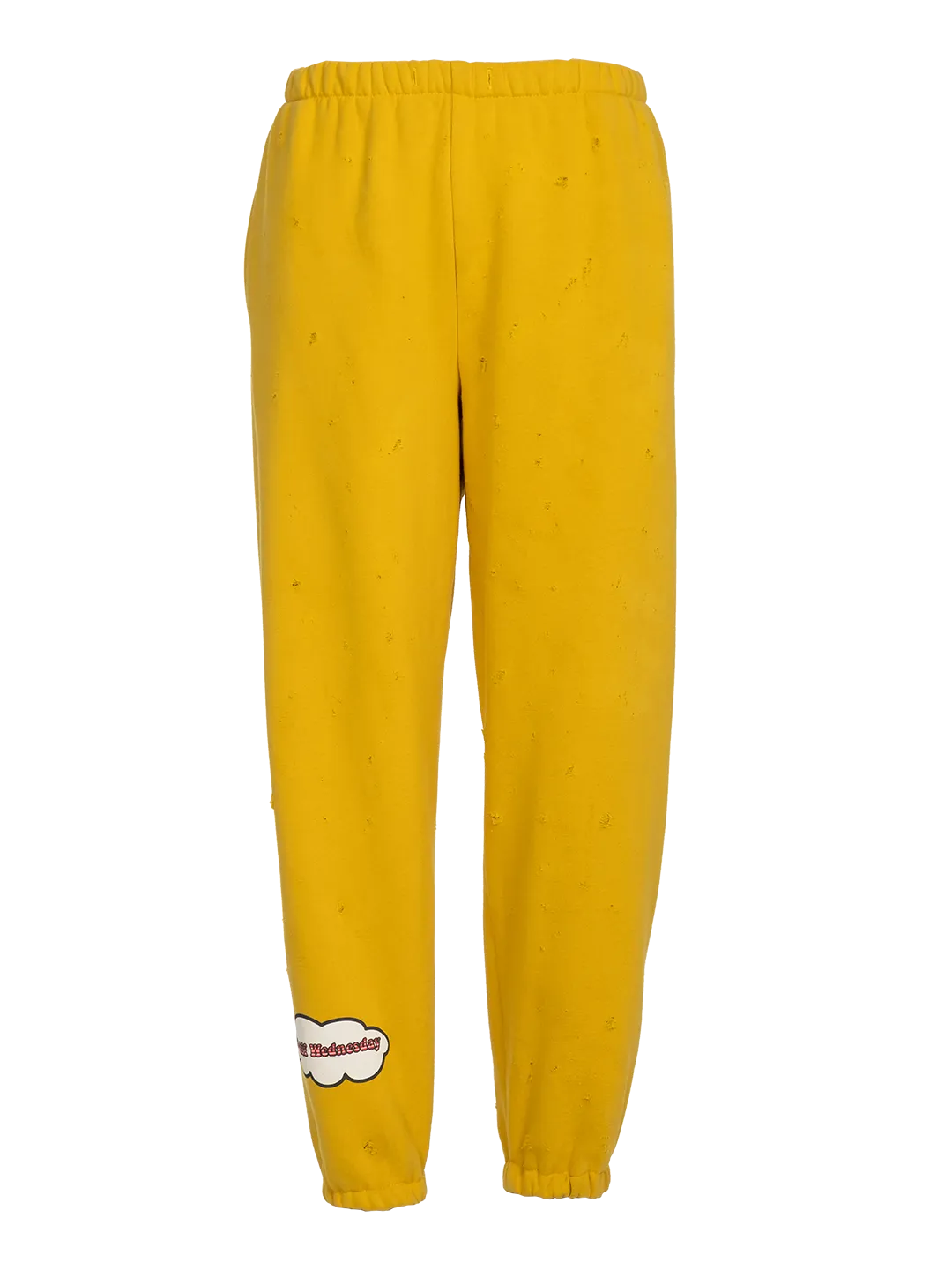 Distressed 'F*ck Off Wednesday' Jogging Pants