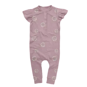 Effortless Bamboo Flutter Romper - Peace & Daisies