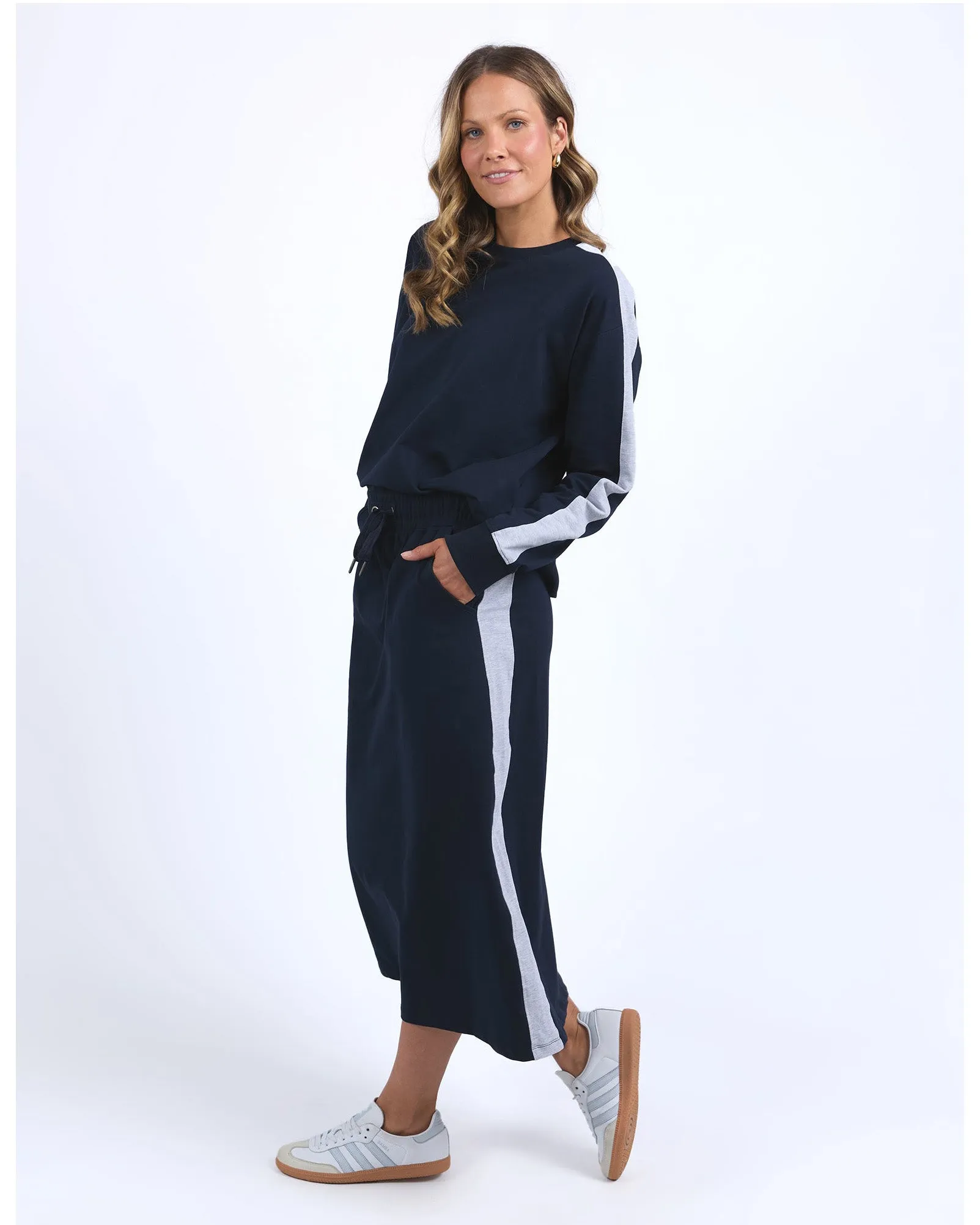 Elm Sloane Fleece Skirt - Navy