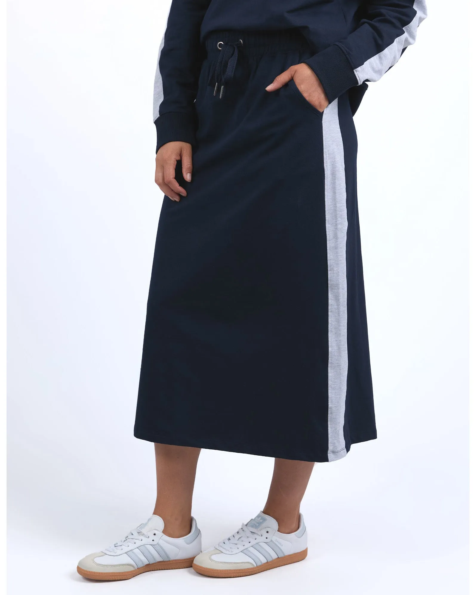 Elm Sloane Fleece Skirt - Navy