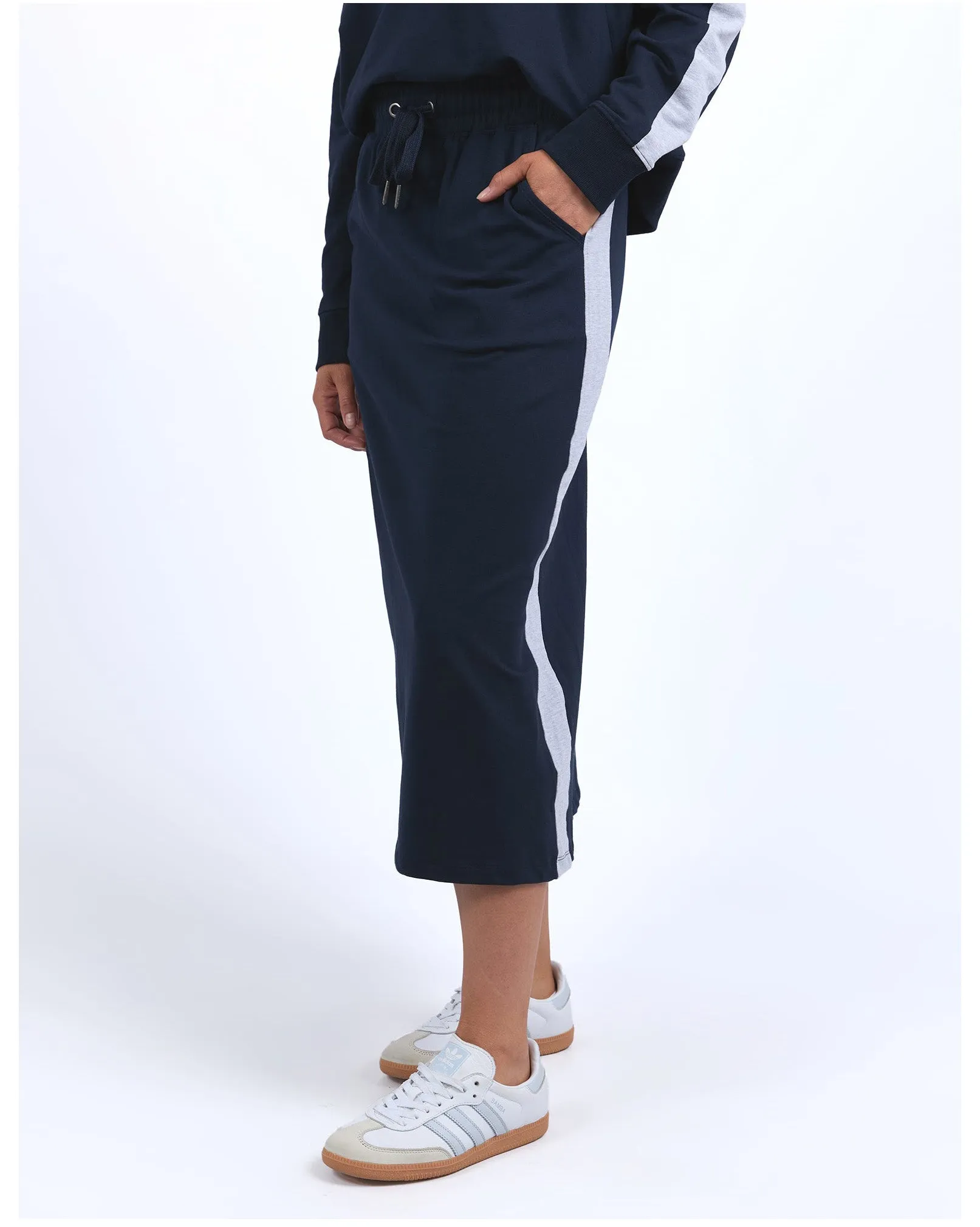 Elm Sloane Fleece Skirt - Navy