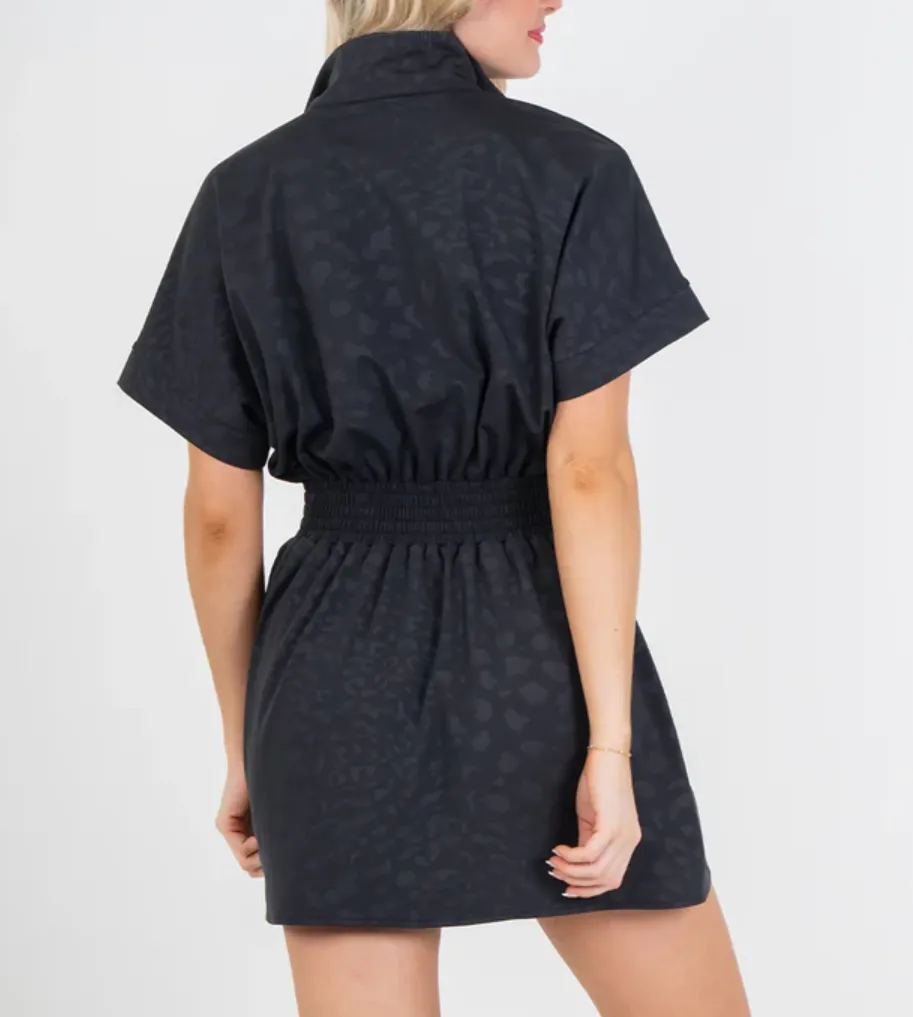 Emily McCarthy Pullover Dress - Midnight Cheetah