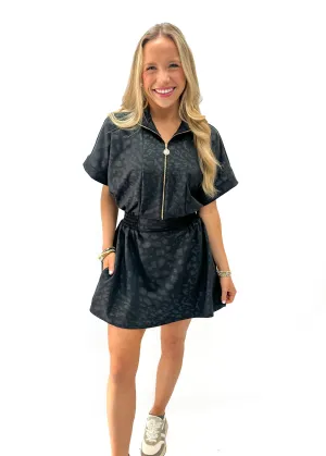 Emily McCarthy Pullover Dress - Midnight Cheetah