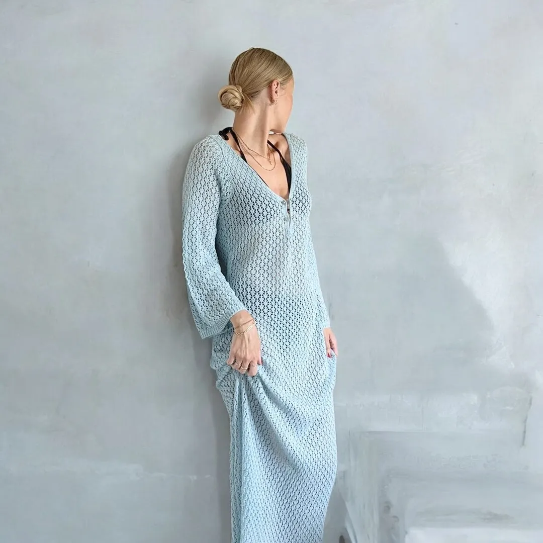 Eva Swimsuit Knit Cover-Up Beach Dress