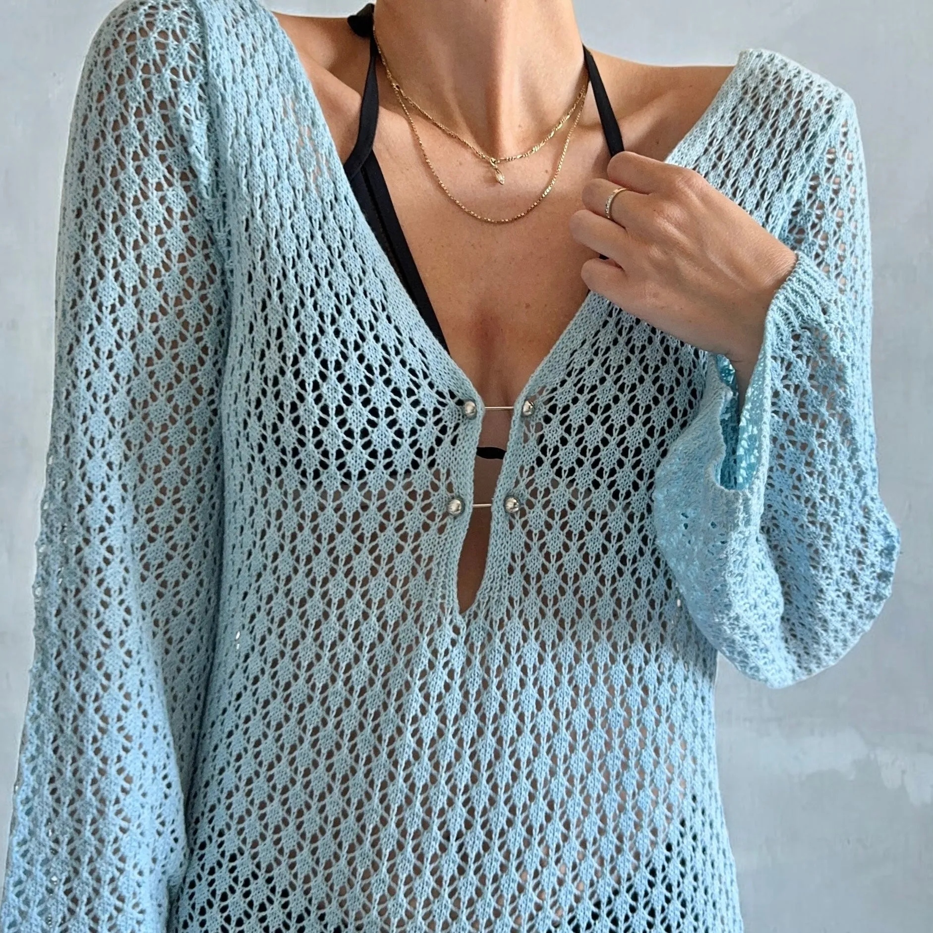 Eva Swimsuit Knit Cover-Up Beach Dress