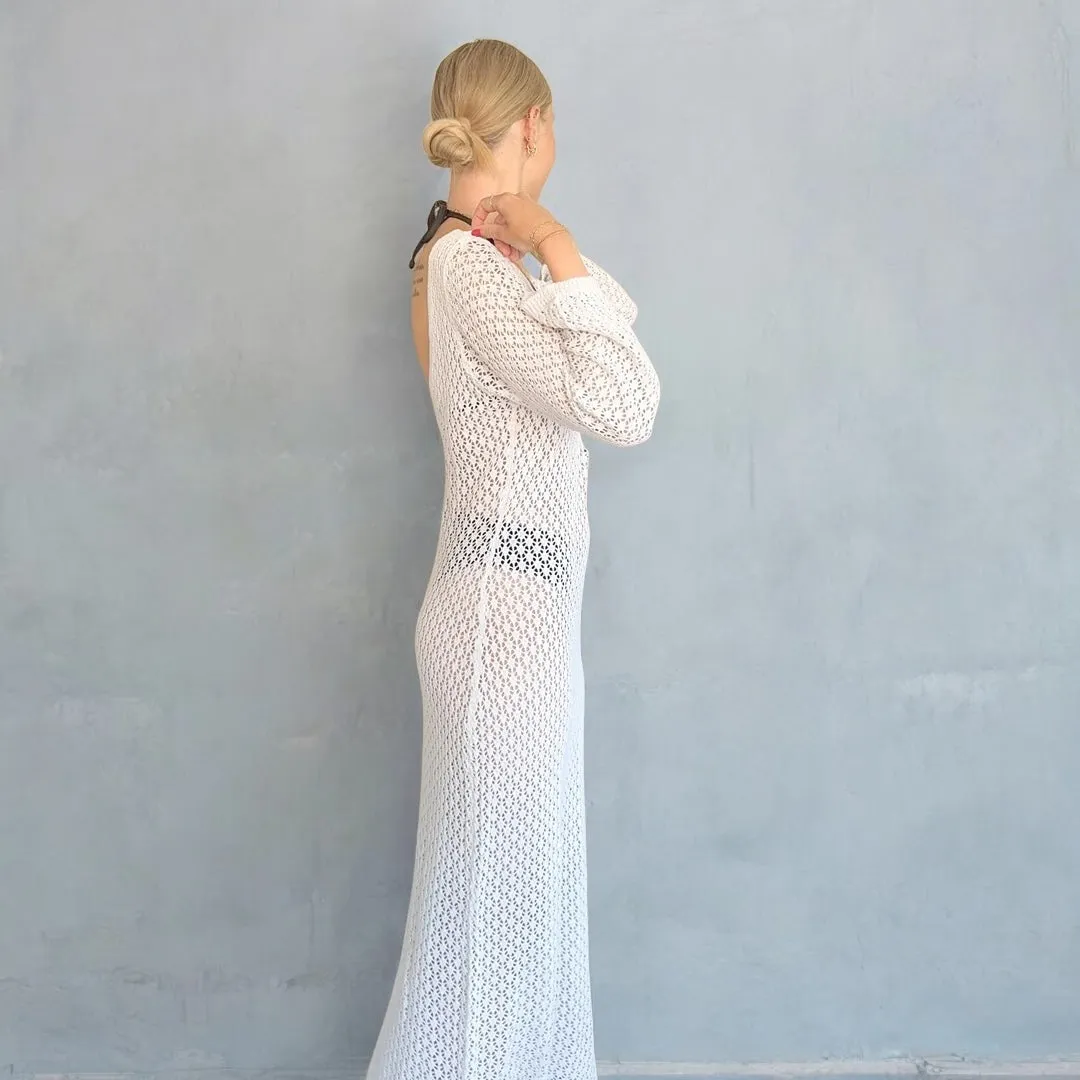 Eva Swimsuit Knit Cover-Up Beach Dress