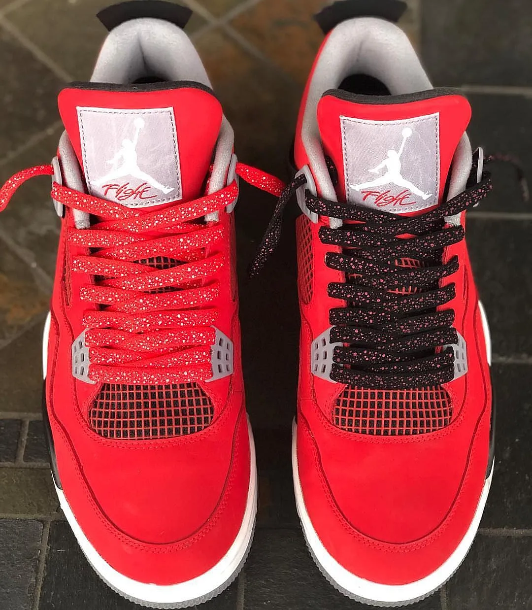 Exclusive "Fire Red Oreo" LE Custom Shoelaces