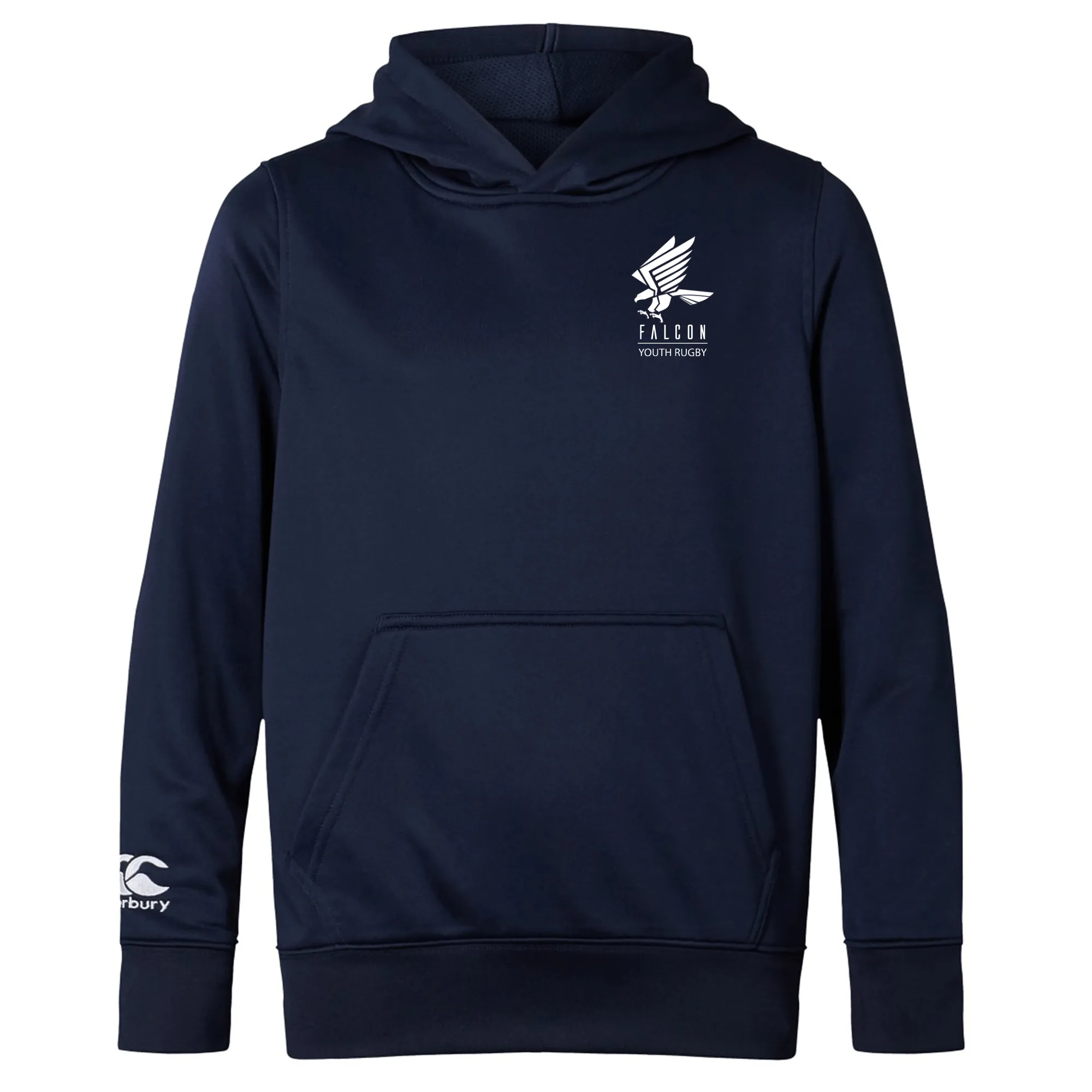 Falcon Youth Rugby Embroidered Club Lightweight Hoodie by Canterbury