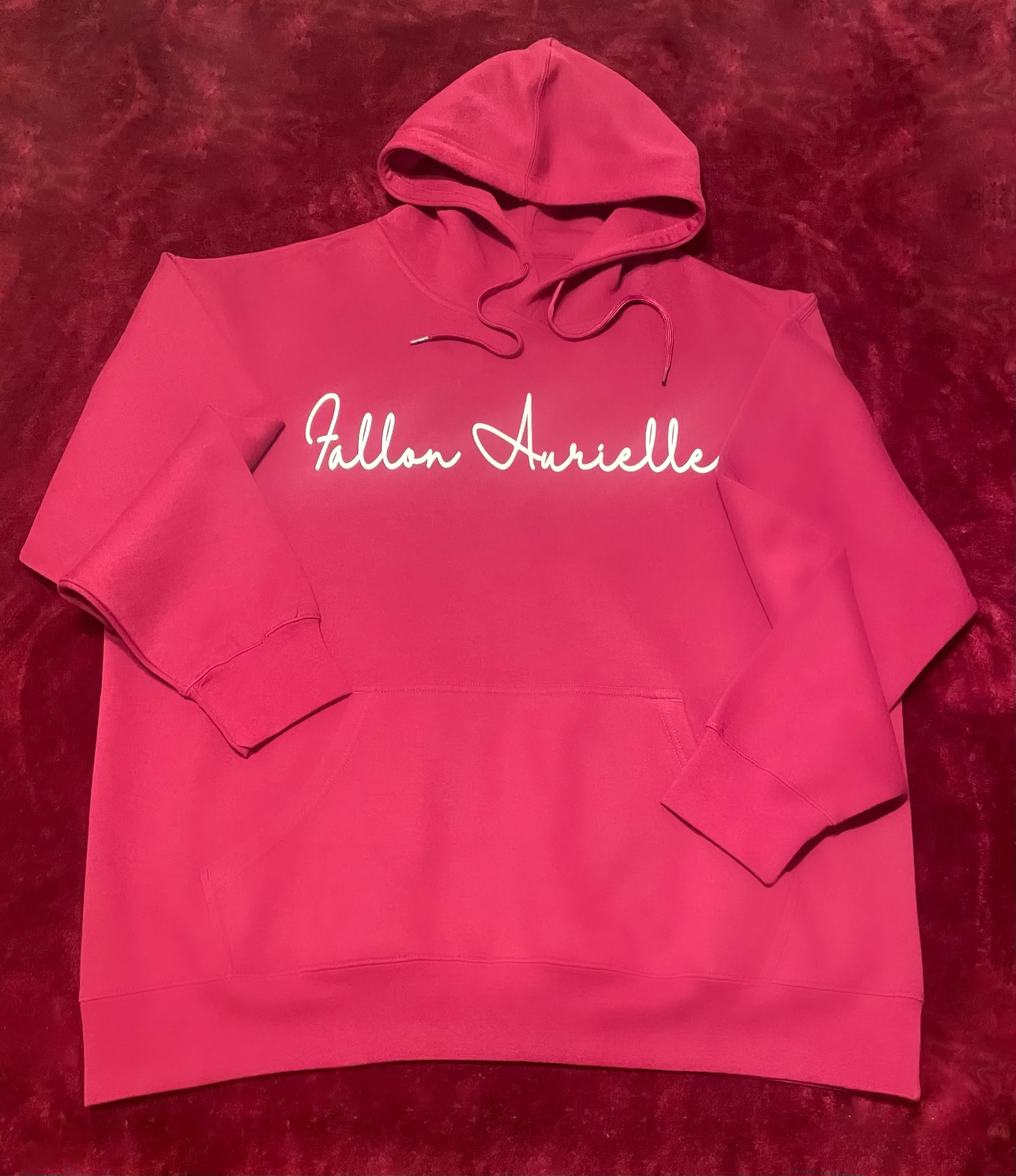 Fallon Aurielle Unisex Signature Classic Jogging Set (Burgundy & White)