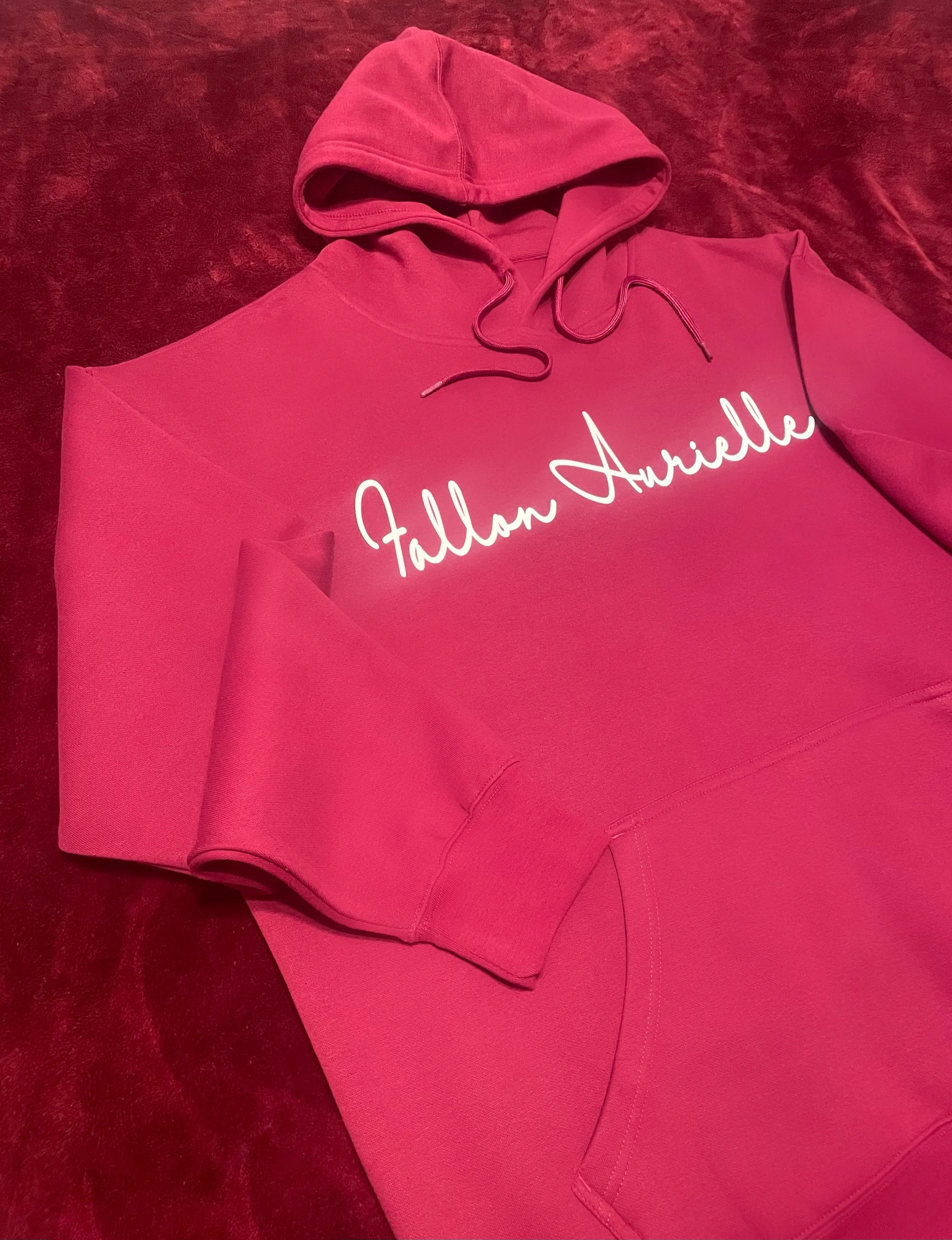 Fallon Aurielle Unisex Signature Classic Jogging Set (Burgundy & White)