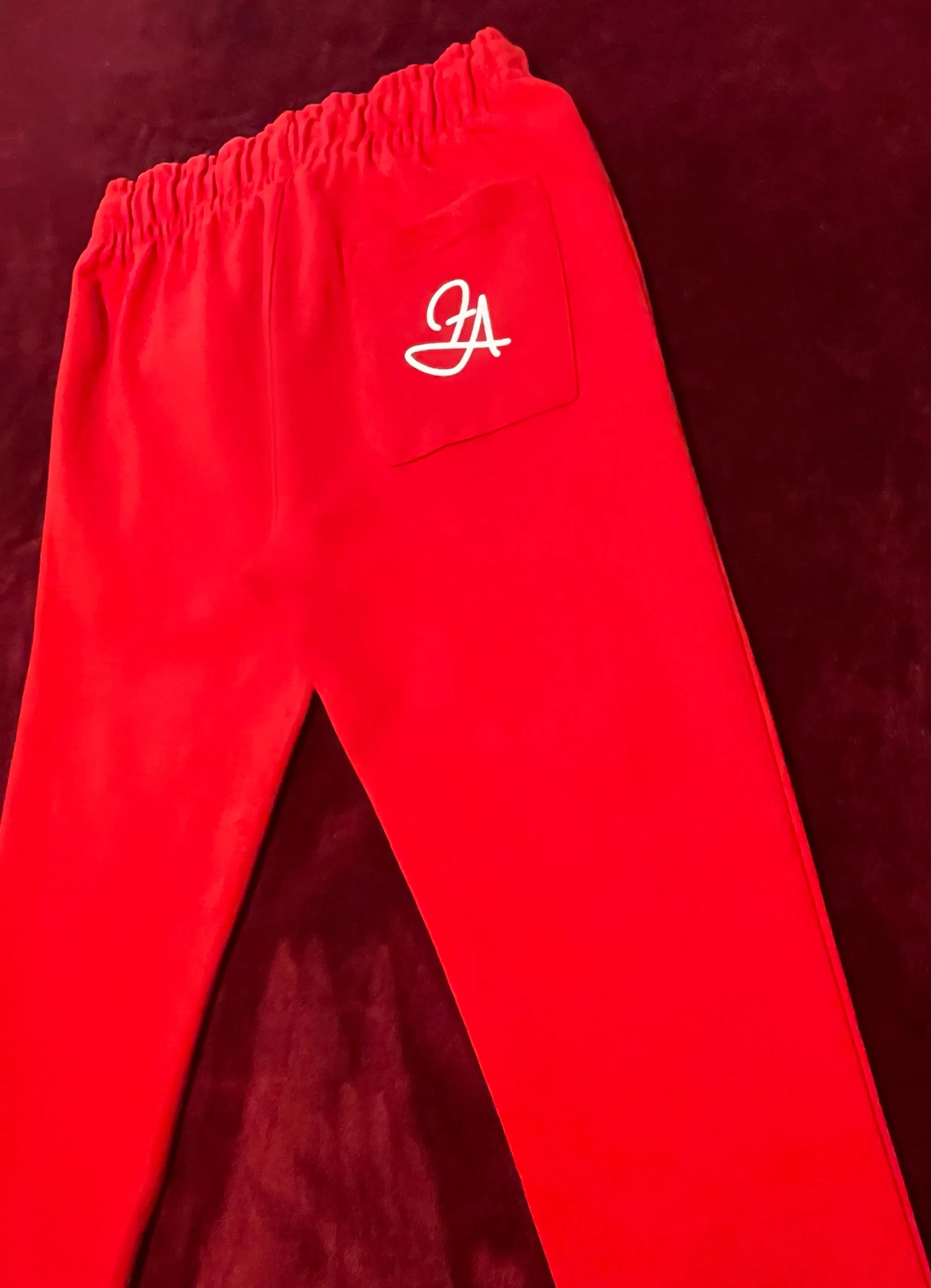 Fallon Aurielle Unisex Signature Classic Jogging Set (Red & White)