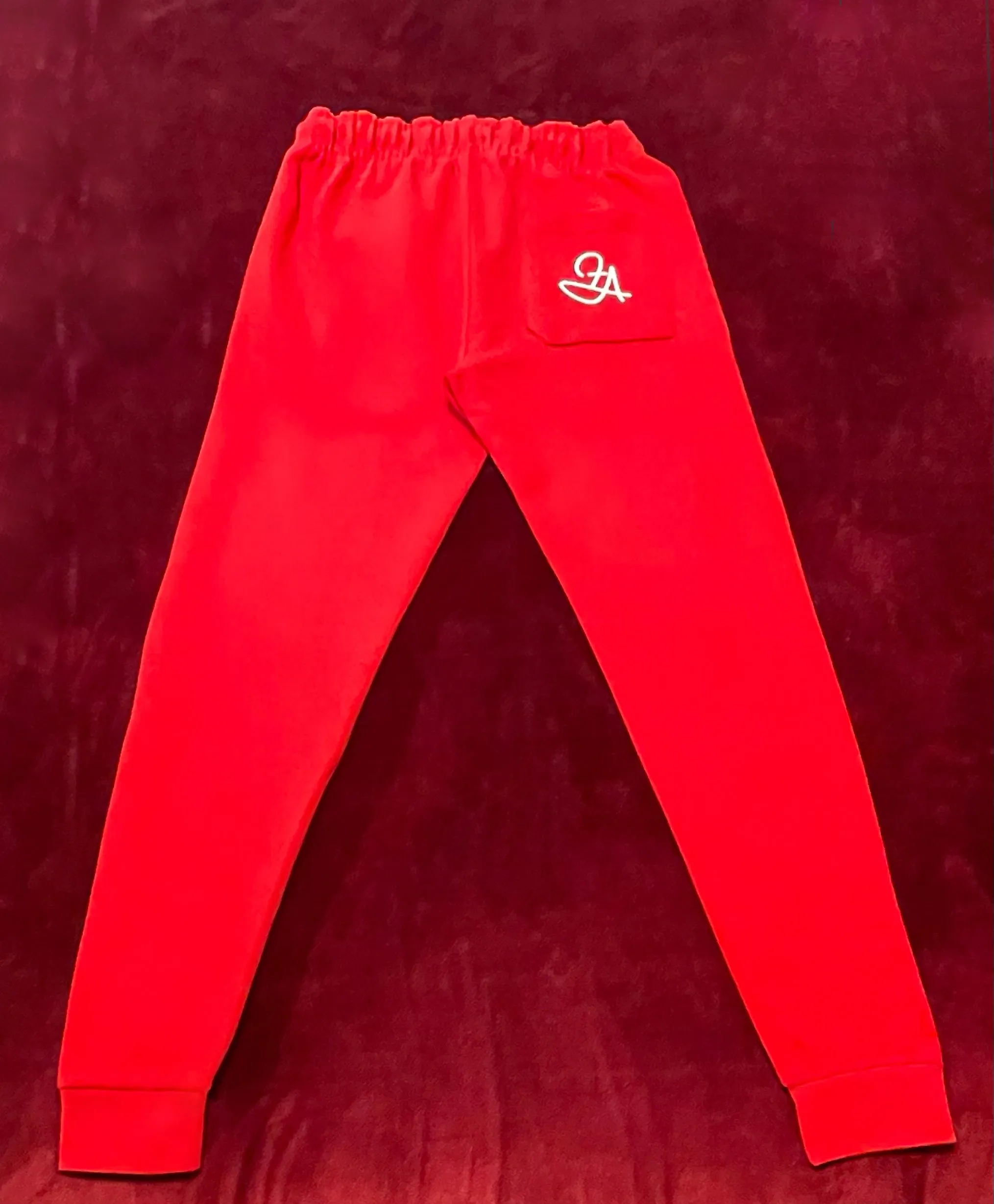 Fallon Aurielle Unisex Signature Classic Jogging Set (Red & White)
