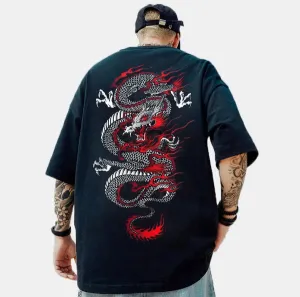 Fashion Casual Loose Print Men'S T-Shirt