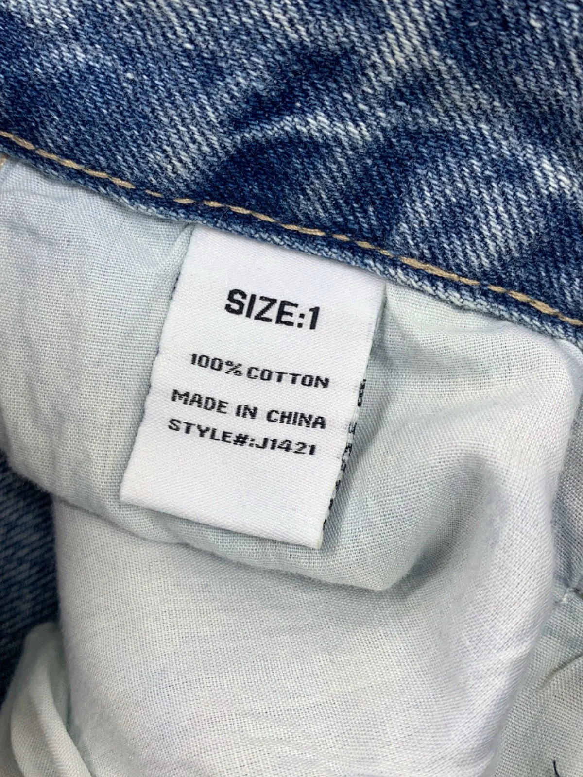 Fashion Nova Light Blue High Waist Denim Jeans Size 1