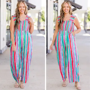 Feature Me Jumpsuit, Multi