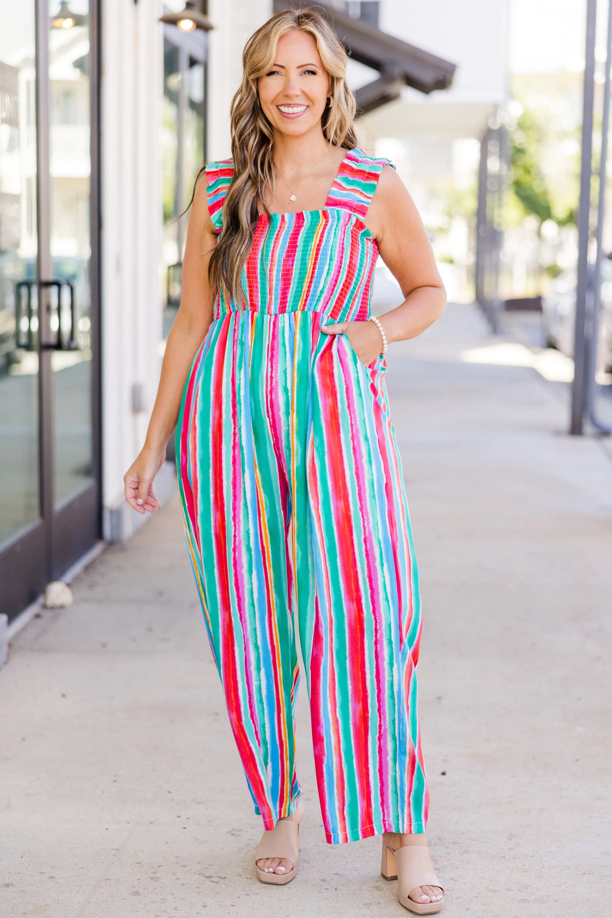 Feature Me Jumpsuit, Multi