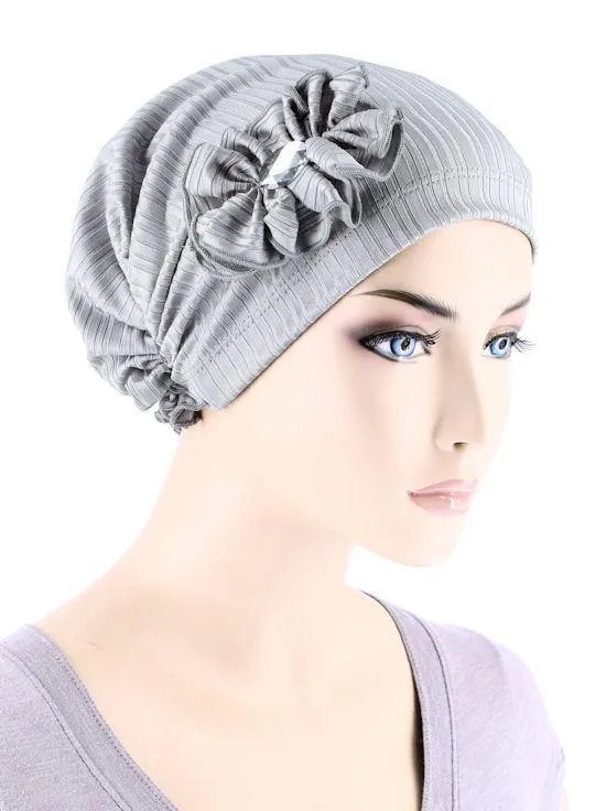FERDINAND'S TURBANS RHINESTONE FLOWER CAP