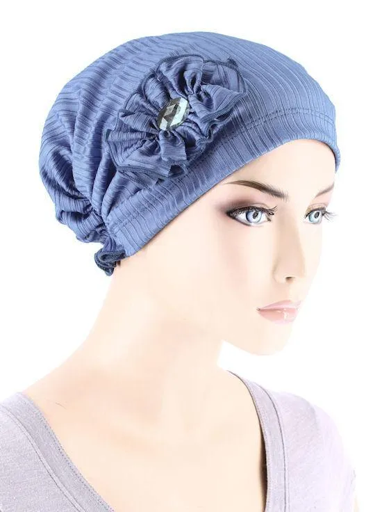 FERDINAND'S TURBANS RHINESTONE FLOWER CAP