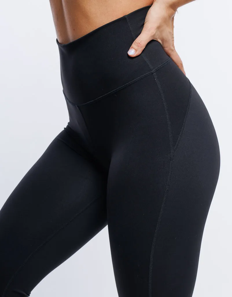 Flare Scrunch Leggings - Black