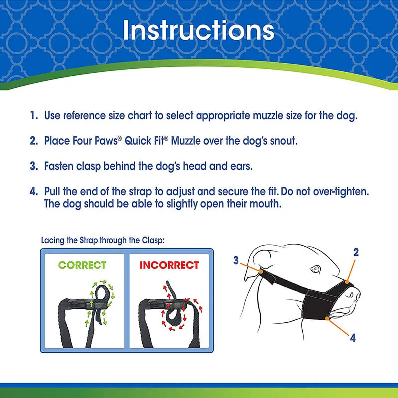 Four Paws Walk-About Quick-Fit Muzzle