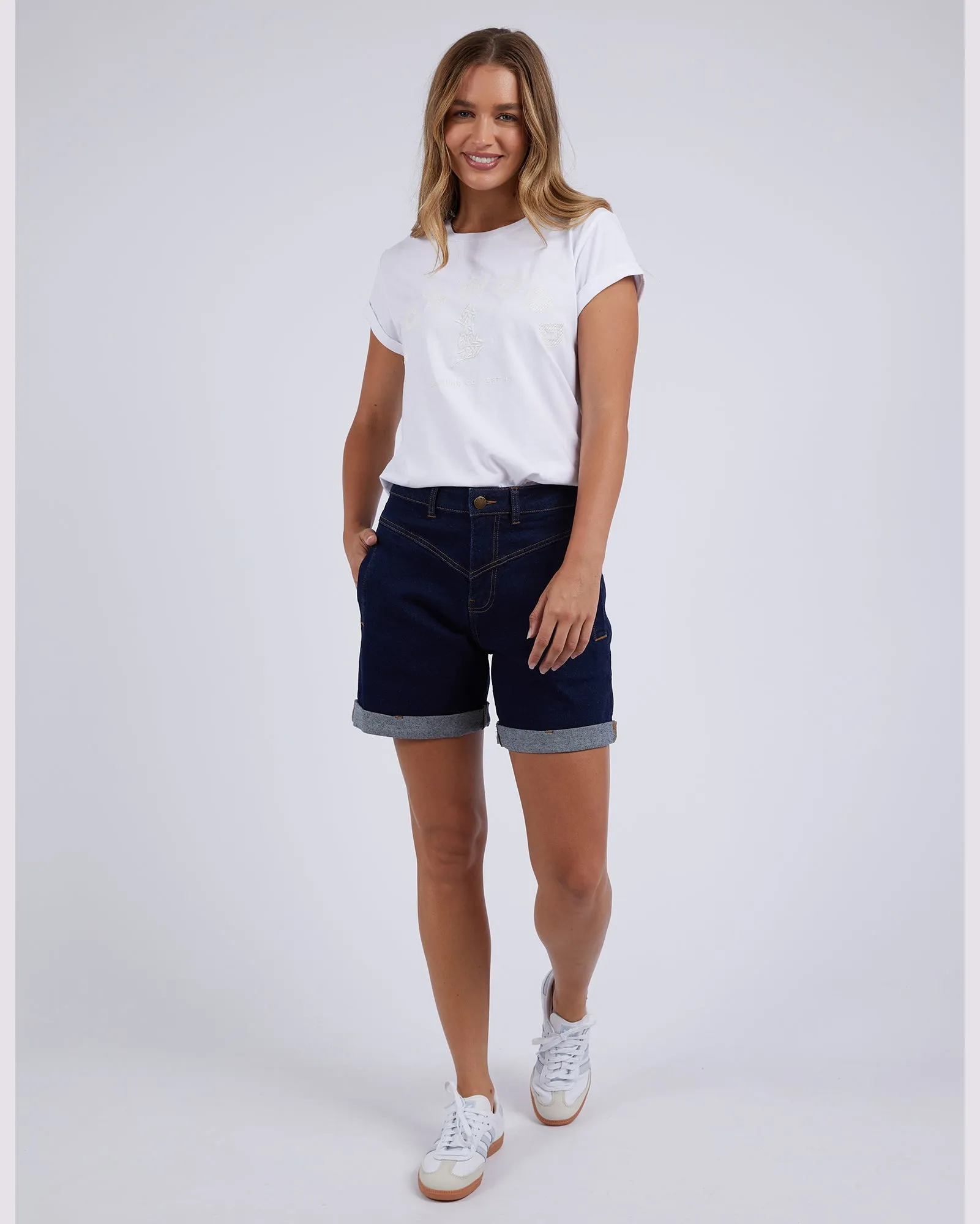 Foxwood Devi Short - Dark Denim Blue