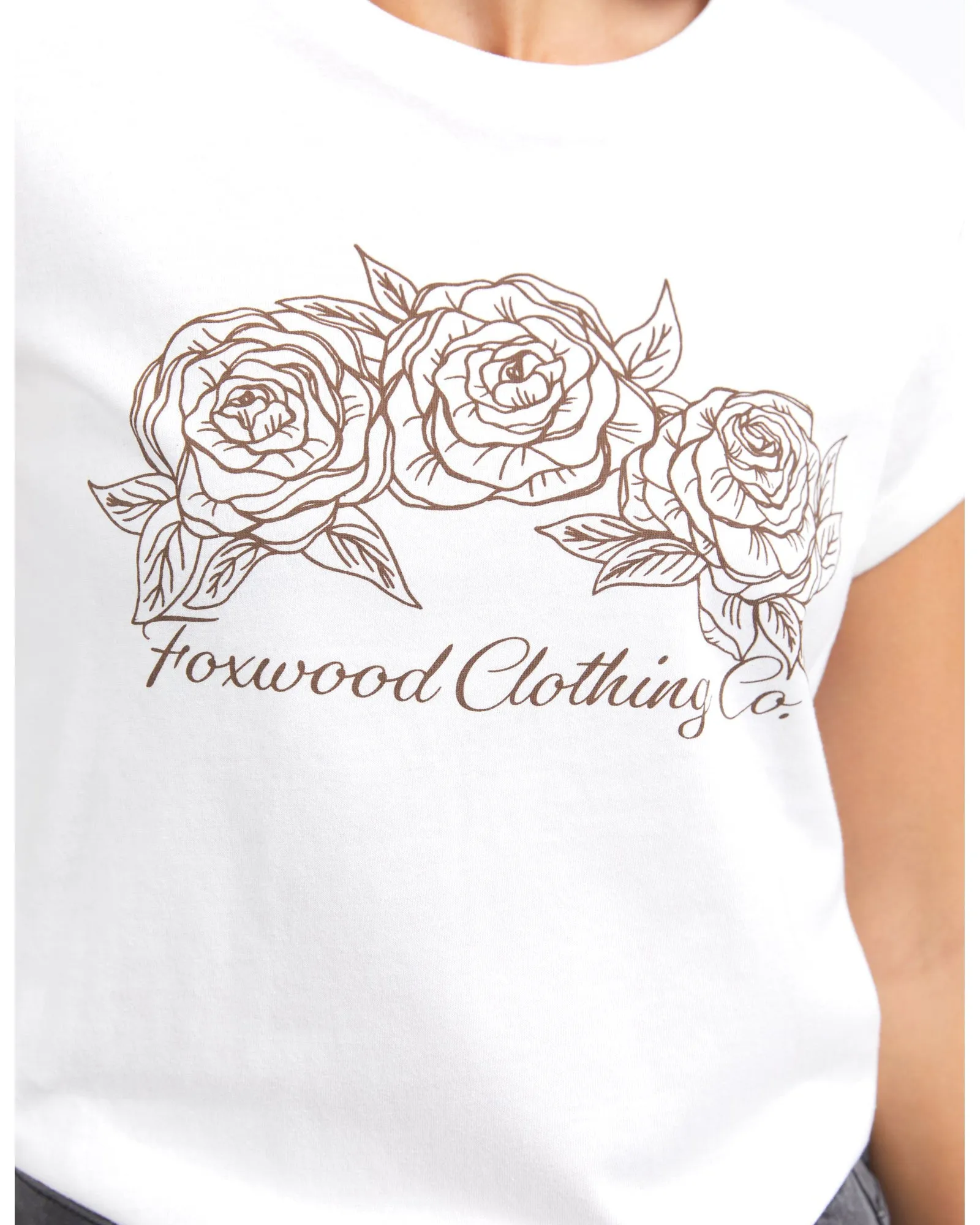 Foxwood Eva Rose Tee - Vintage White