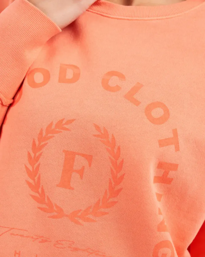 Foxwood Medalion Crew - Peach