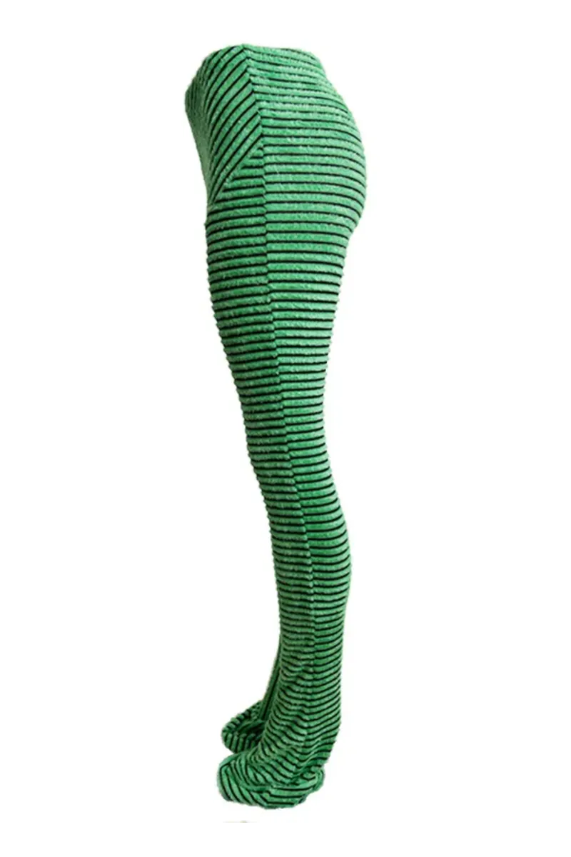 FUZZY STRIPED SLIP-ON | PANTS (S-XXL)