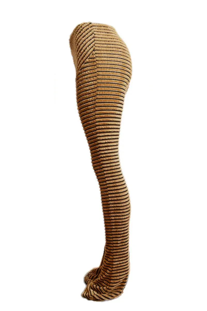 FUZZY STRIPED SLIP-ON | PANTS (S-XXL)