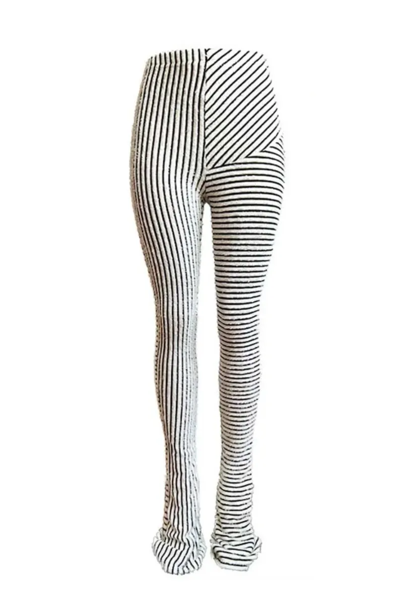 FUZZY STRIPED SLIP-ON | PANTS (S-XXL)