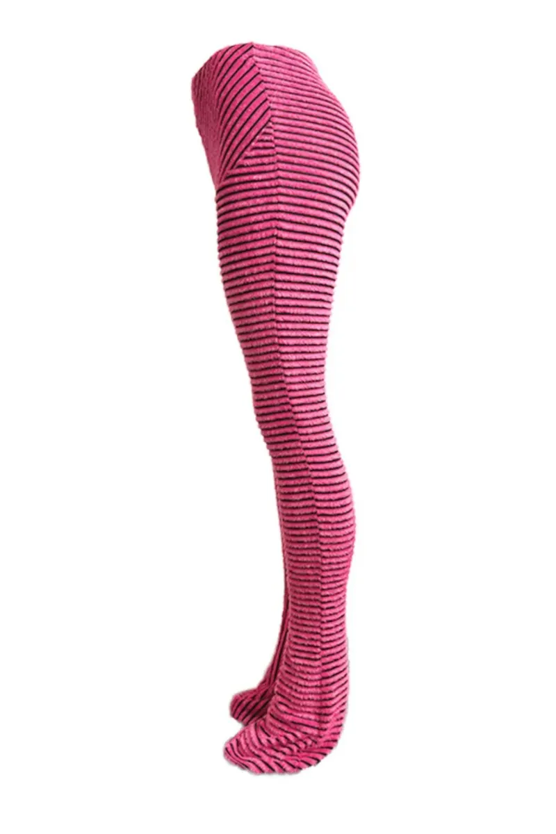 FUZZY STRIPED SLIP-ON | PANTS (S-XXL)