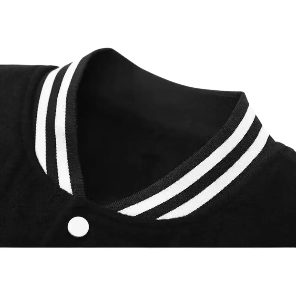 Gentle Daddy |Boom Embroidery Heart Baseball Jacket
