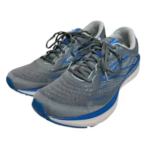 Gray/Blue Brooks Men Wide Glycerin GTS 19 Running Shoes-Size US 13/EU 47.5